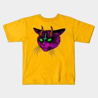 satan cat 3 Kids T-Shirt